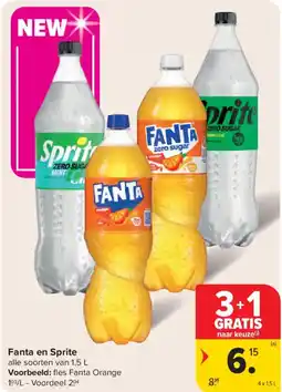 Carrefour Market Fanta en Sprite aanbieding