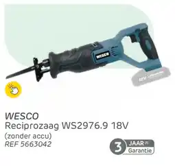 Brico Wesco Reciprozaag WS2976.9 aanbieding