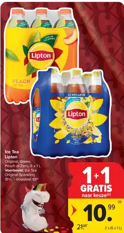 Carrefour Market Ice Tea Lipton aanbieding