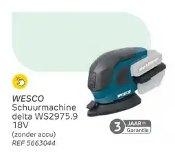 Brico Wesco Schuurmachine delta WS2975.9 aanbieding