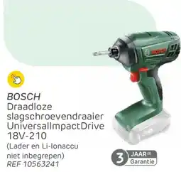 Brico Bosch Draadloze slagschroevendraaier Universallmpact Drive aanbieding
