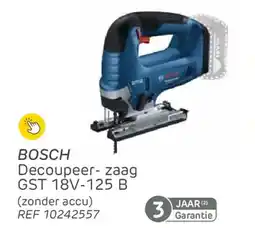 Brico Bosch decoupeer zaag GST 18V-125 B aanbieding