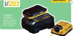Brico Stanley fatmax accu + lader SFMCB12D2- QW aanbieding