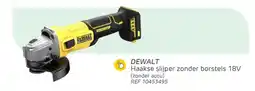 Brico Dewalt Haakse slijper zonder borstels aanbieding