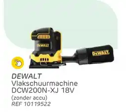 Brico Dewalt Vlakschuurmachine DCW200N-XJ aanbieding