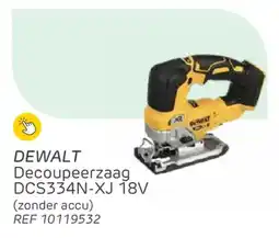 Brico Dewalt decoupeerzaag DCS334N-XJ aanbieding