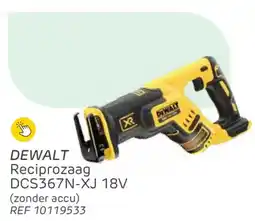 Brico Dewalt reciprozaag DCS367N-XJ aanbieding