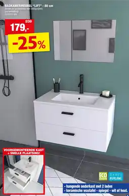 Hubo Badkamermeubel lift aanbieding