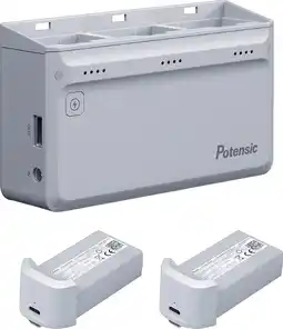 Coolblue Potensic ATOM Hub de Charge Parallèle + Batterie (2x) aanbieding
