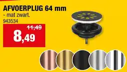 Hubo Afvoerplug 64 mm aanbieding