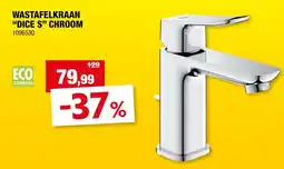 Hubo Wastafelkraan "Dice S" Chroom aanbieding