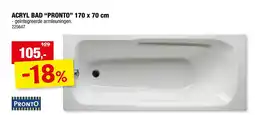 Hubo Acryl Bad "Pronto" aanbieding