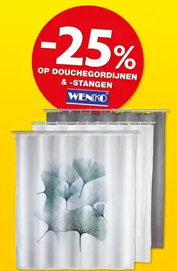 Hubo Douchegordijnen & -stangen aanbieding