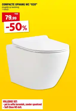 Hubo Compacte Ophang Wc Eco aanbieding