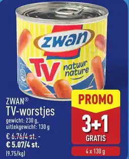 ALDI Zwan TV-worstjes aanbieding