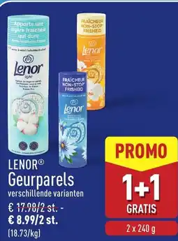 ALDI Lenor Geurparels aanbieding