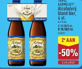 Tripel Karmeliet Alcoholvrij blond bier