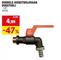 Hubo Dubbele Dienstbolkraan Vorstvrij aanbieding