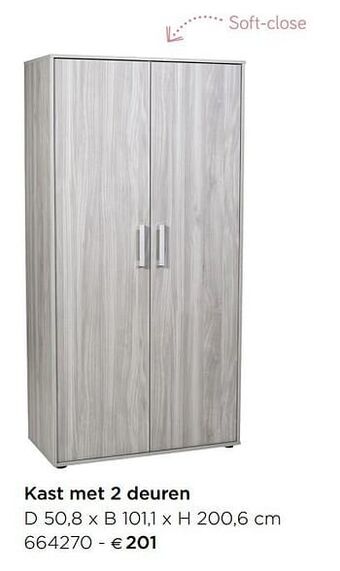 Kast met 2 deuren