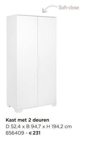 Kast met 2 deuren