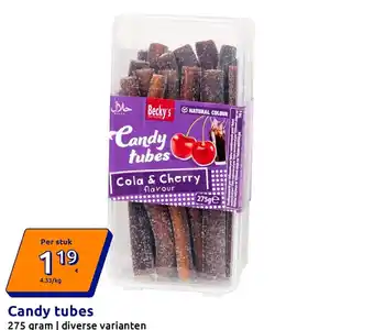 Action Candy tubes aanbieding