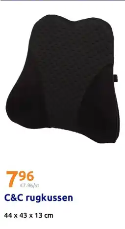 Action C&C rugkussen aanbieding