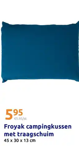 Action Froyak campingkussen met traagschuim aanbieding