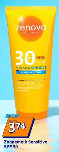 Action Zonnemelk Sensitive SPF 30 aanbieding