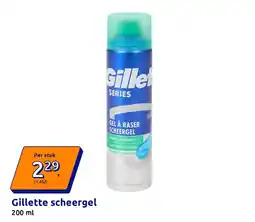 Action Gillette scheergel aanbieding