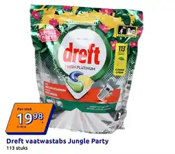 Action Dreft vaatwastabs Jungle Party aanbieding