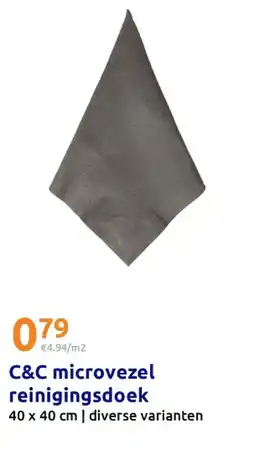 Action C&C microvezel reinigingsdoek aanbieding