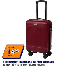 Action Spilbergen hardcase koffer Brussel aanbieding