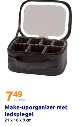 Action Make-uporganizer met ledspiegel aanbieding