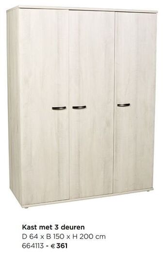 Kast met 3 deuren
