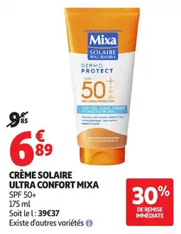Auchan Crème solaire ultra confort mixa aanbieding