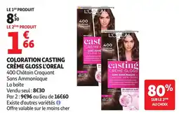 Auchan Coloration casting crème gloss l'oreal aanbieding