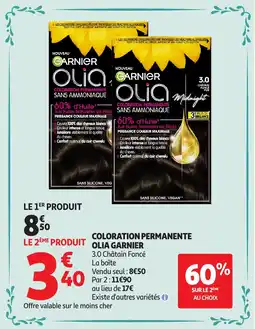 Auchan Coloration permanente olia garnier aanbieding