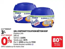 Auchan Gel coiffant fixation béton dop aanbieding