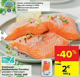Carrefour Zalmhaasje kwaliteitsketen carrefour aanbieding
