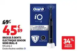 Auchan Brosse à dents electrique sensor noir oral-b aanbieding
