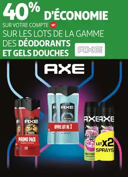 Auchan Déodorants et gels douches axe aanbieding