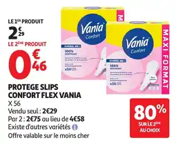 Auchan Protege slips confort flex vania aanbieding