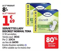Auchan Serviettes lady discreet normal tena aanbieding