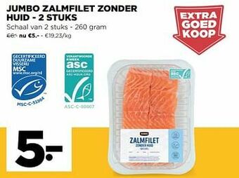 Jumbo Jumbo zalmfilet zonder huid aanbieding