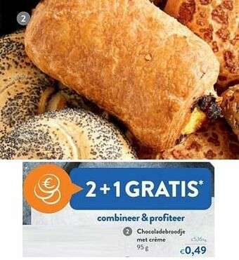 OKay Chocoladebroodje met crème aanbieding