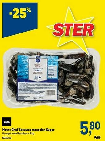 Makro Metro chef zeeuwse mosselen super aanbieding