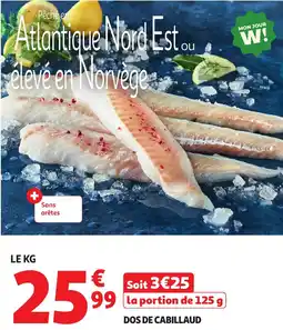 Auchan Dos de cabillaud aanbieding