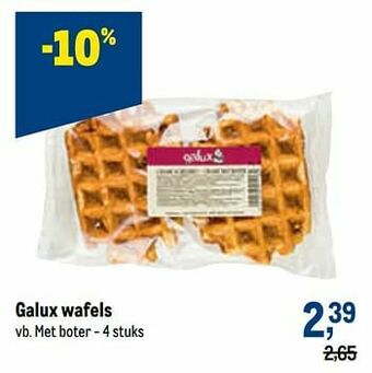 Makro Galux wafels met boter aanbieding