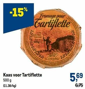 Makro Kaas voor tartiflette aanbieding