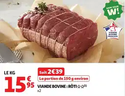Auchan Víande bovine : rôti aanbieding